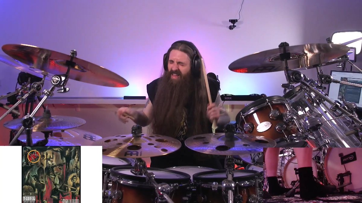 Hard to believe “Raining Blood” will be 40 years old this year. It still hits hard AF 🤩🤘 #drums #musician #studio #slayer #metal