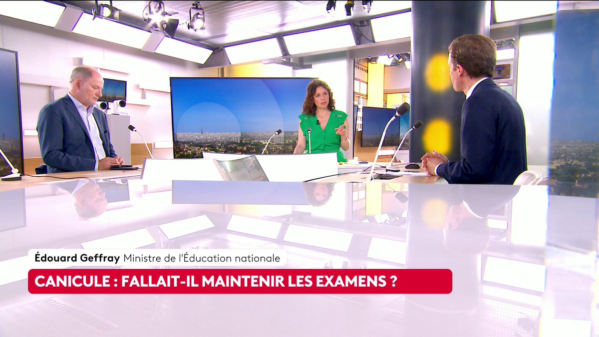 🔴 Éducation : "À partir de 2027, plus aucun examen du baccalauréat ne se déroulera l'après-midi. Les épreuves, écrites comme orales, auront toutes lieu le matin", annonce Édouard Geffray, ministre de l'Éducation nationale. #ToutEstPolitique #canal16