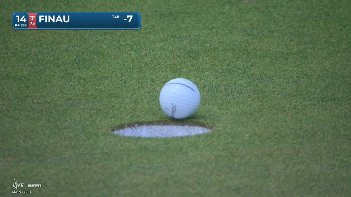 Tony Finau was giving this putt every chance to drop 😅