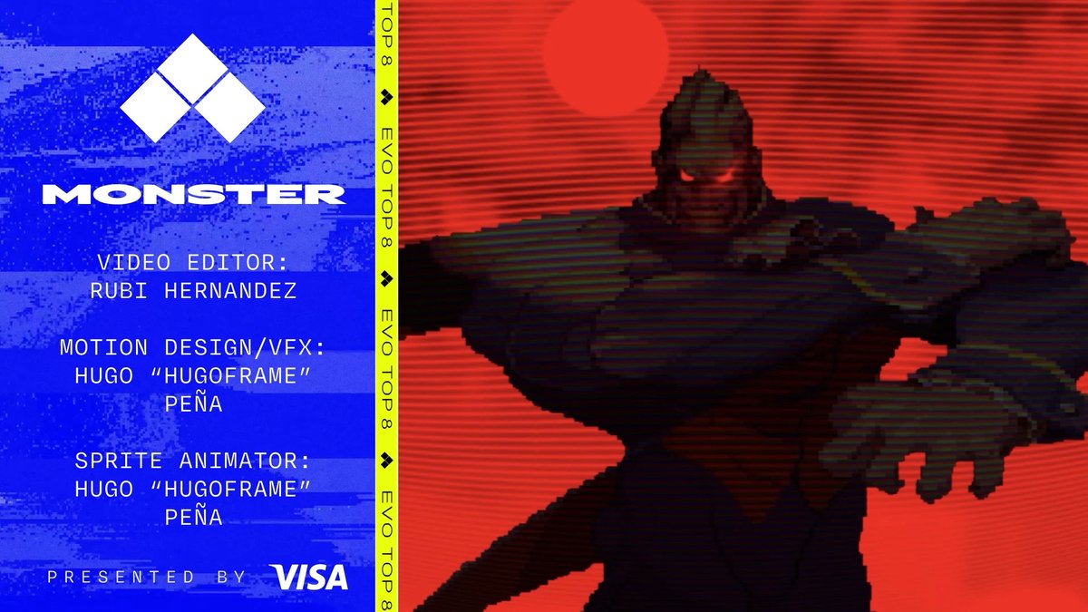 "Monster" #Evo2026 Top 8 Intro for Vampire Savior presented by @visa.