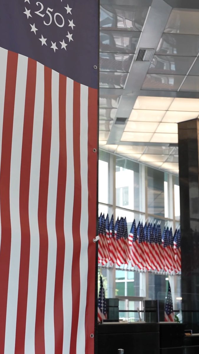 For 250 years, the American flag has flown as an enduring banner of courage, sacrifice, and freedom. Today, we’re proud to put Old Glory on full display at the State Department in Washington as we celebrate 250 years of America. 🇺🇸