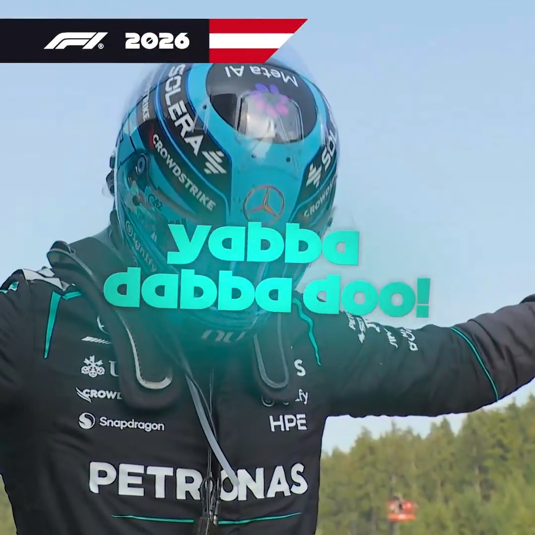 Yabba dabba TWO for George in Austria 🥳🗣️ #F1 #AustrianGP