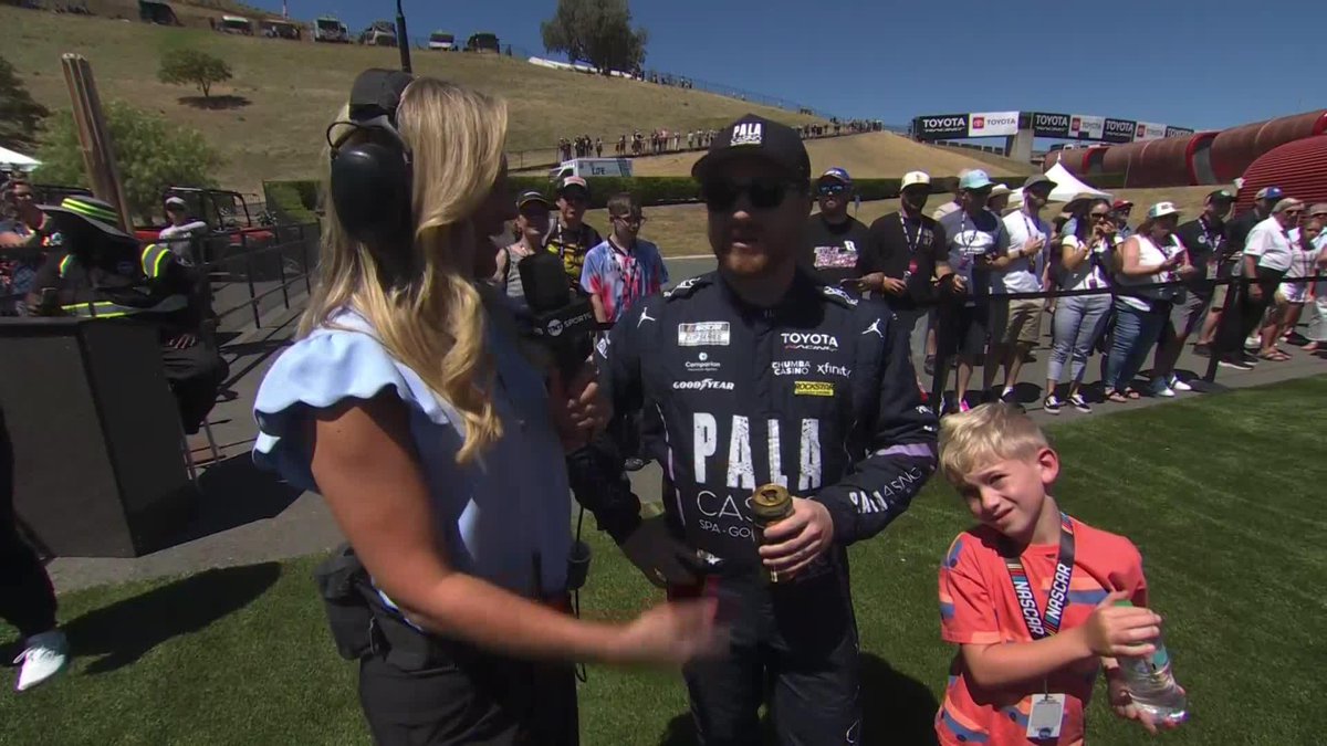 Denny Hamlin's hunting Tyler Reddick down for the points lead, but he's feeling confident at Sonoma 😤 Danielle Trotta