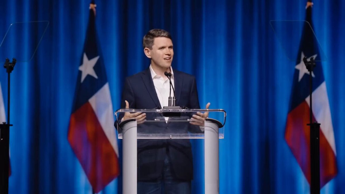 .James Talarico: The current political landscape is too small for Texas. The politics of this state is narrow-minded and short-sighted. The uniquely Texan ability to welcome new friends and new ideas has made us one of the most exciting and innovative states in the country. We're the state that put a man on the moon. We're the state that pioneered ranching and energy and computers. We're the state that gave this country Barbara Jordan, Ann Richards, LBJ and the Great Society. We're the state that put breakfast in a taco.