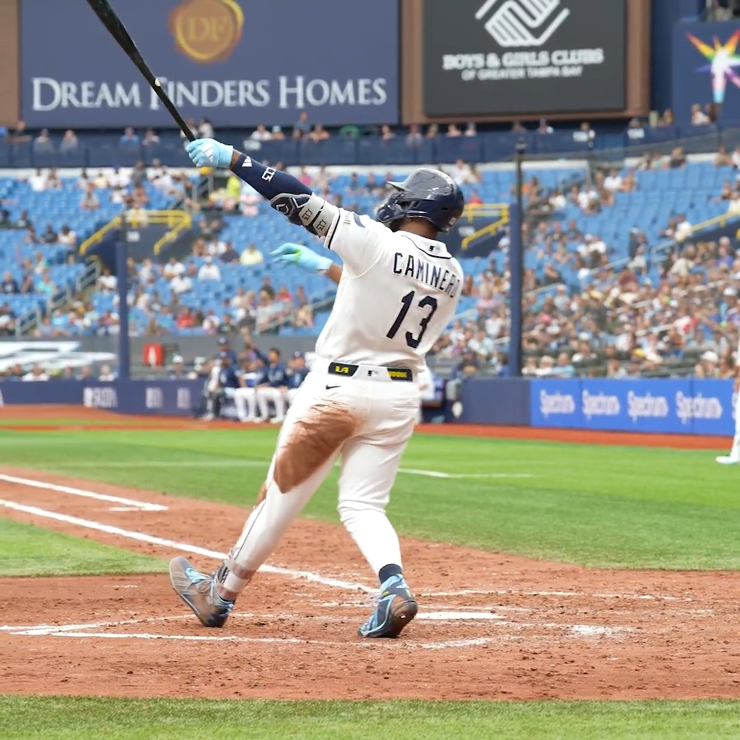 Junior Caminero has homered in each of the last 4 days and has 7 HRs over his last 6 games! His latest one went 463 feet 🔥