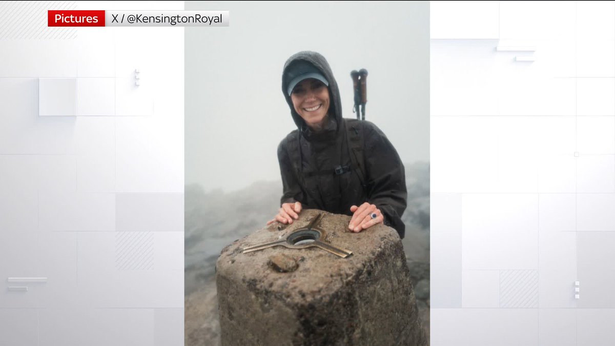 The Princess of Wales has completed the Three Peaks Challenge, climbing the highest mountains in England, Scotland and Wales in support of the Royal Marsden Cancer Charity. Sky's @LottyLeeming reports ⬇️ Latest: 📺 Sky 501, Virgin 602 and Freeview 233