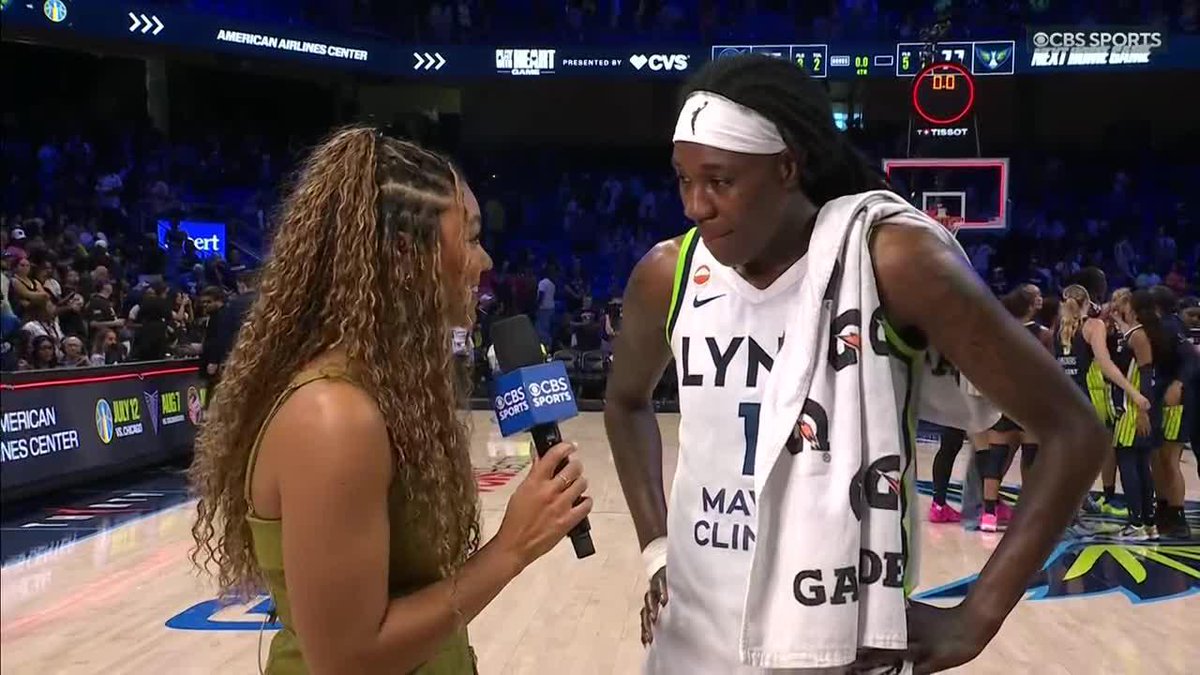 Natasha Howard was DOMINANT today for the Minnesota Lynx. She caught up with Hailey Sutton after having 21 points and 14 rebounds with 0 turnovers.