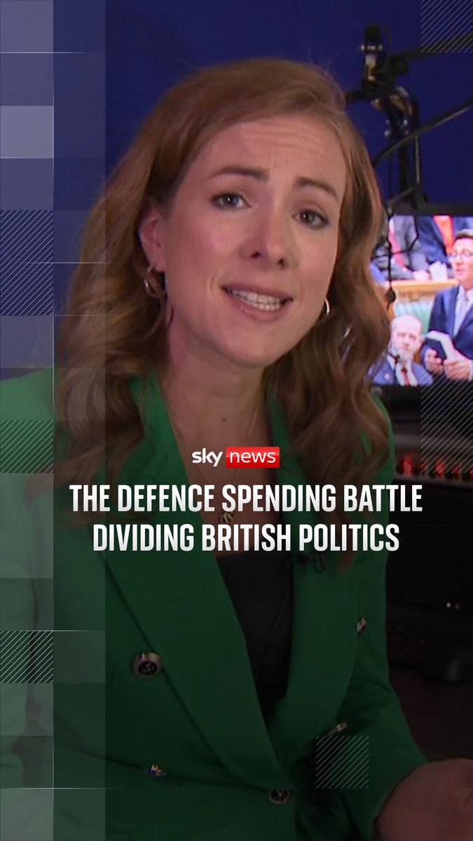 Sky's political correspondent @AmandaAkass looks at the battle over defence spending which is currently dividing British politics ⬇️ Read more: