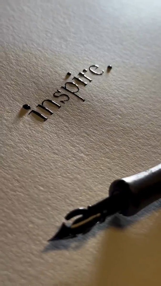 Sometimes inspiration arrives in the simplest form 🖋️
