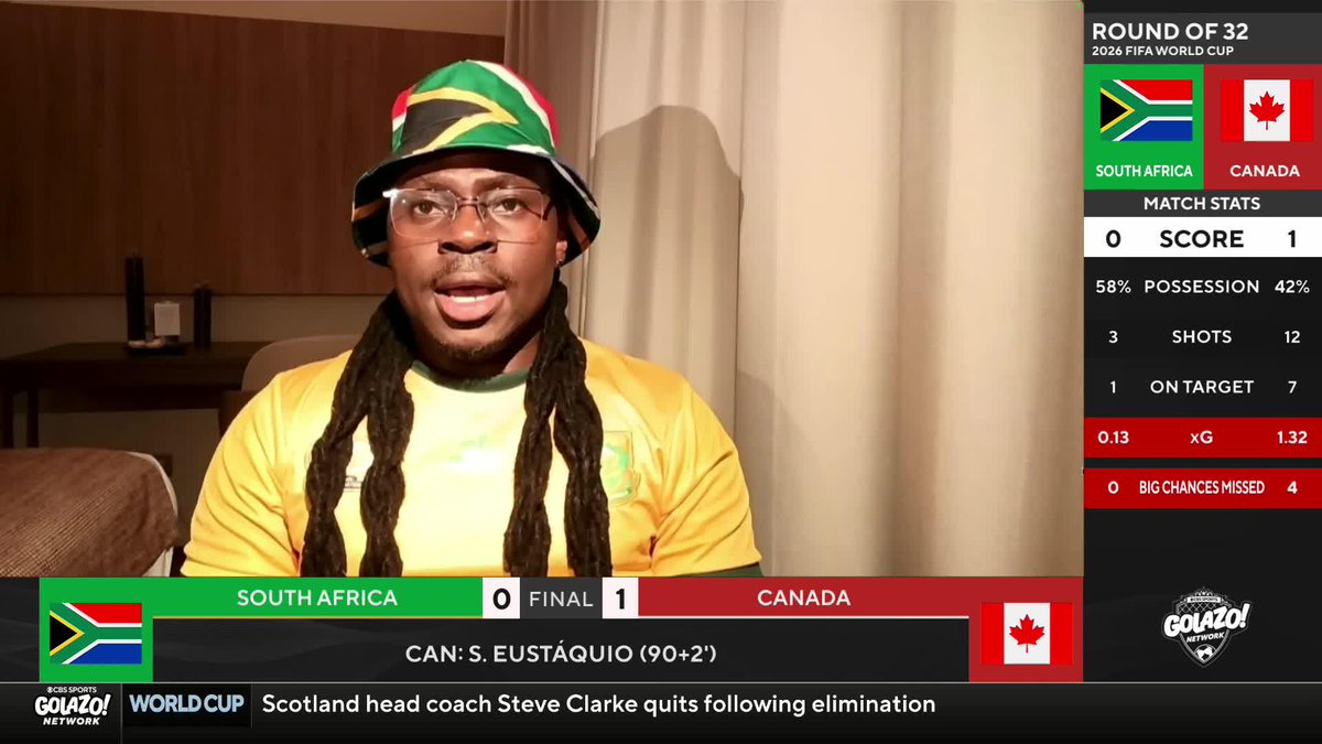 "The boys really did the nation proud. We got further than anyone expected us to get." 🗣️ South Africans shouldn't hang their heads after their loss to Canada, says Mbizo Mzamane 🇿🇦