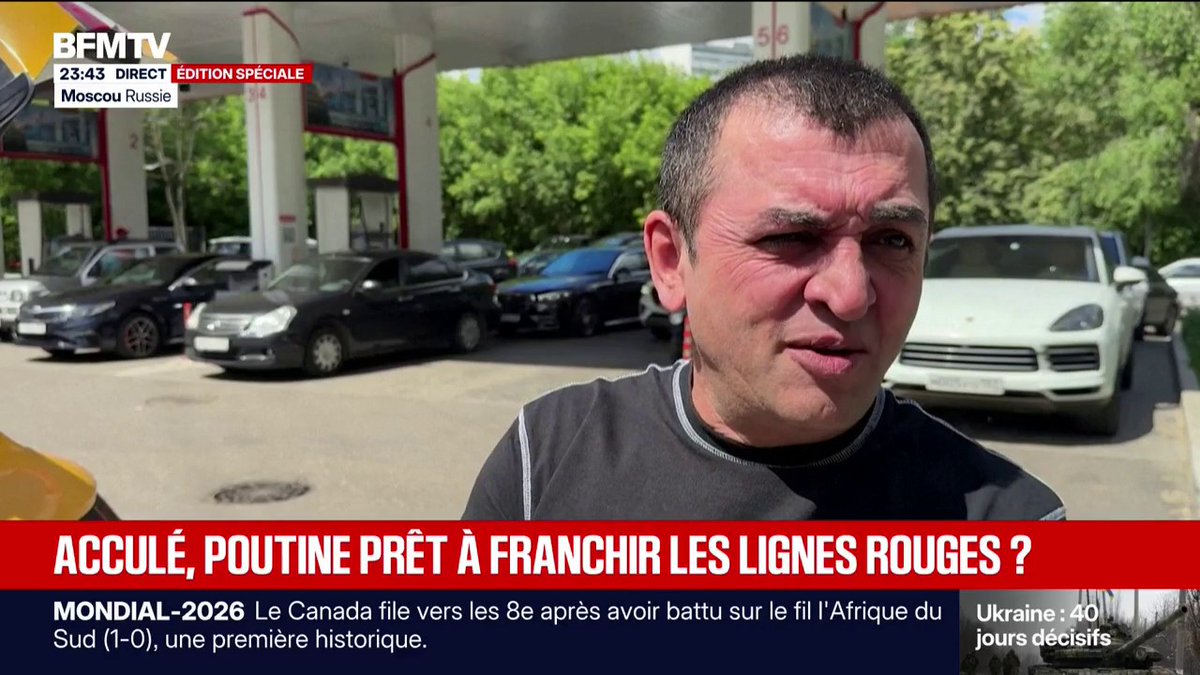 "On fait la queue pendant 1h30": suite aux frappes ukrainiennes en Russie, le pays fait face à une pénurie de carburant