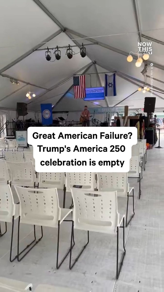 Trump threw America’s 250th birthday party and barely anyone came.
