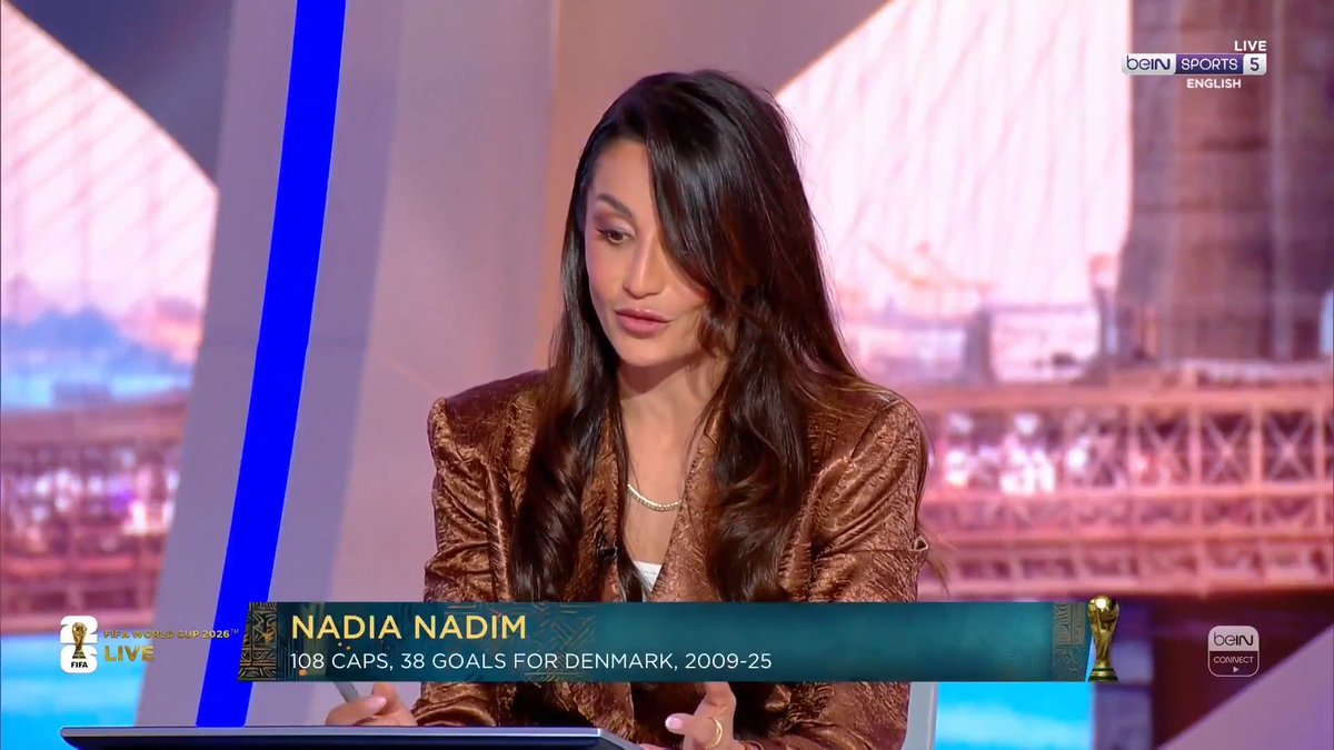 🗣️ "A lot of Afghans are probably following and cheering for Germany because they feel a part of them is in that tournament!" Dr Nadia Nadim discusses Germany's Nadiem Amiri, who is the first player of Afghan heritage to feature at a FIFA World Cup 🇦🇫 #FIFAWorldCup | #beINWC26
