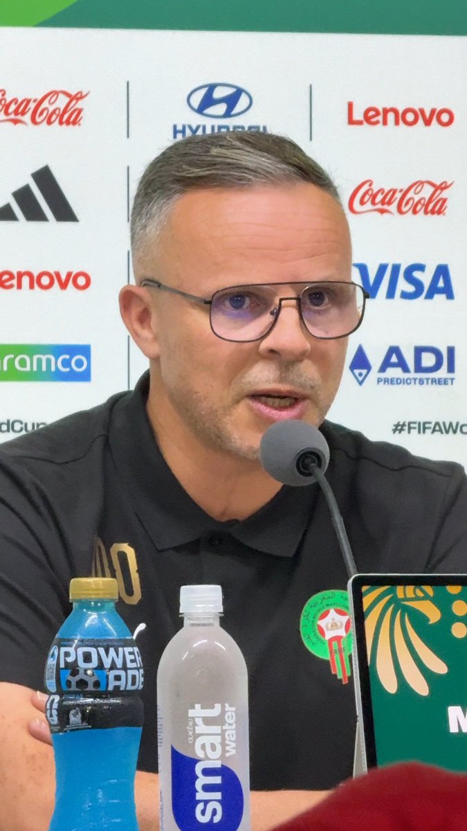🇲🇦🗣️ Mohamed Ouahbi : « Les garçons des Pays-Bas 🇳🇱 présents avec nous veulent vraiment gagner pour le Maroc. Ils sont sereins, ont la tête sur les épaules et savent faire la part des choses. »