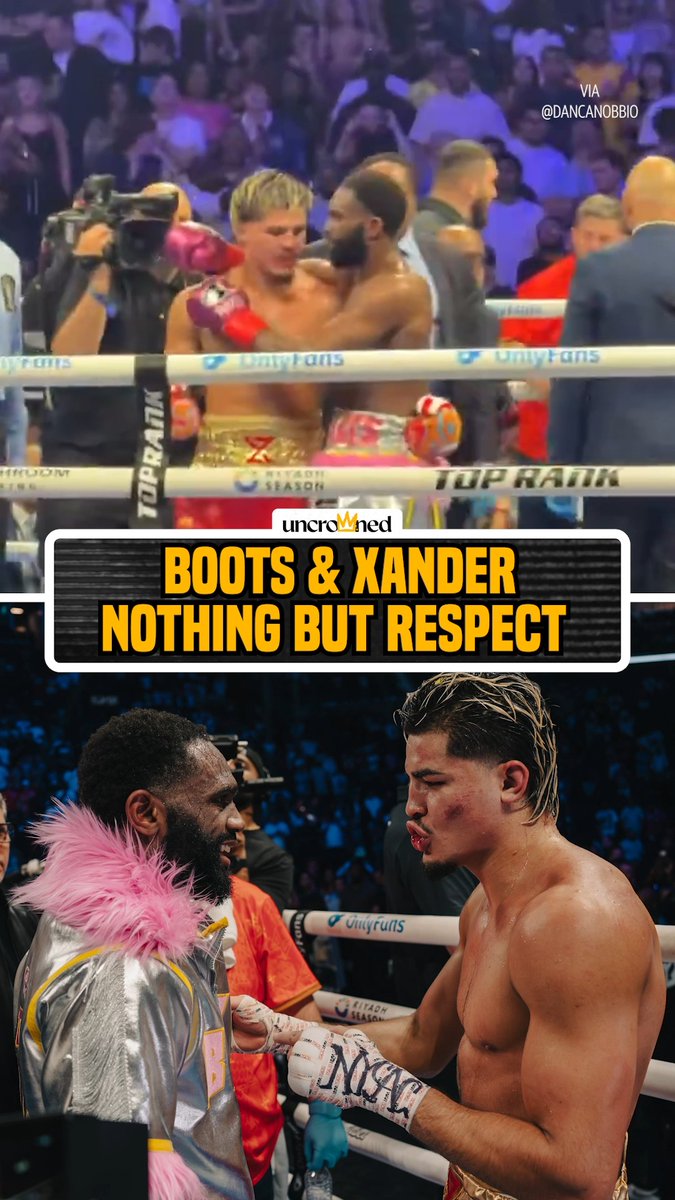 This is how it should be after a classic fight 🤝 #ZayasEnnis