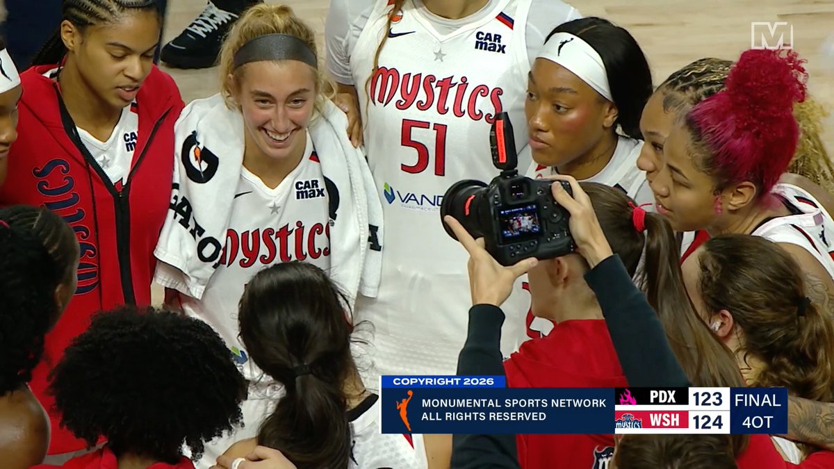 FOUR. OVERTIMES. 😮‍💨 The Washington Mystics walk out with a historic win! Dorian Craft | ChristyWintersScott51