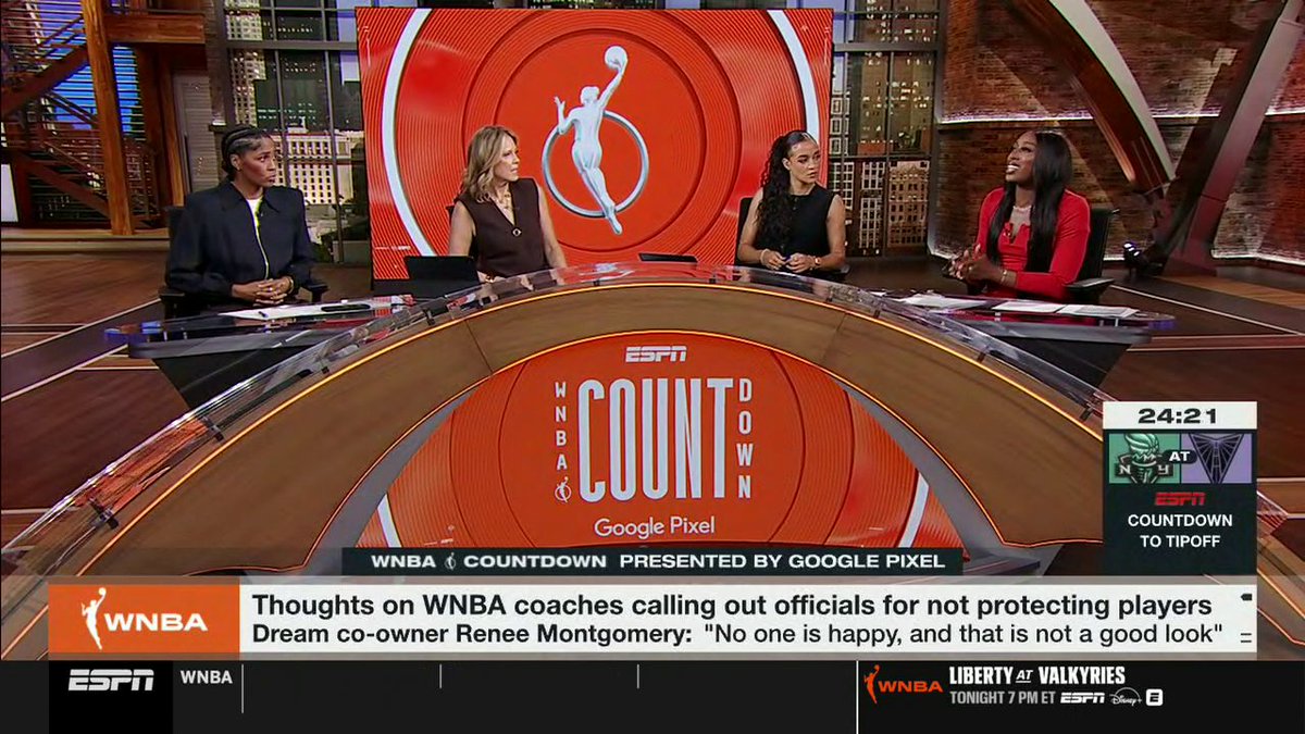 "When narratives are created based off of a freeze-frame, that can create a huge problem. The league was reacting to the optics of that image." —Chiney Ogwumike on the contact between Alyssa Thomas and Caitlin Clark that resulted in Thomas' suspension.