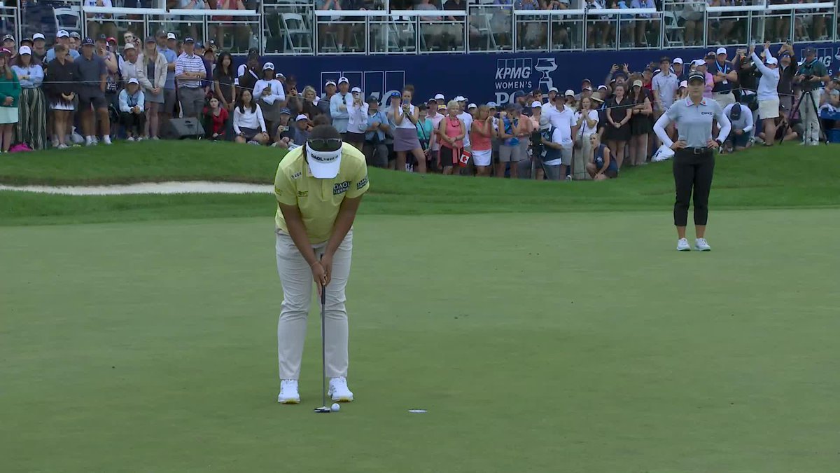 A Major Championship moment for Haeran Ryu. #KPMGWomensPGA