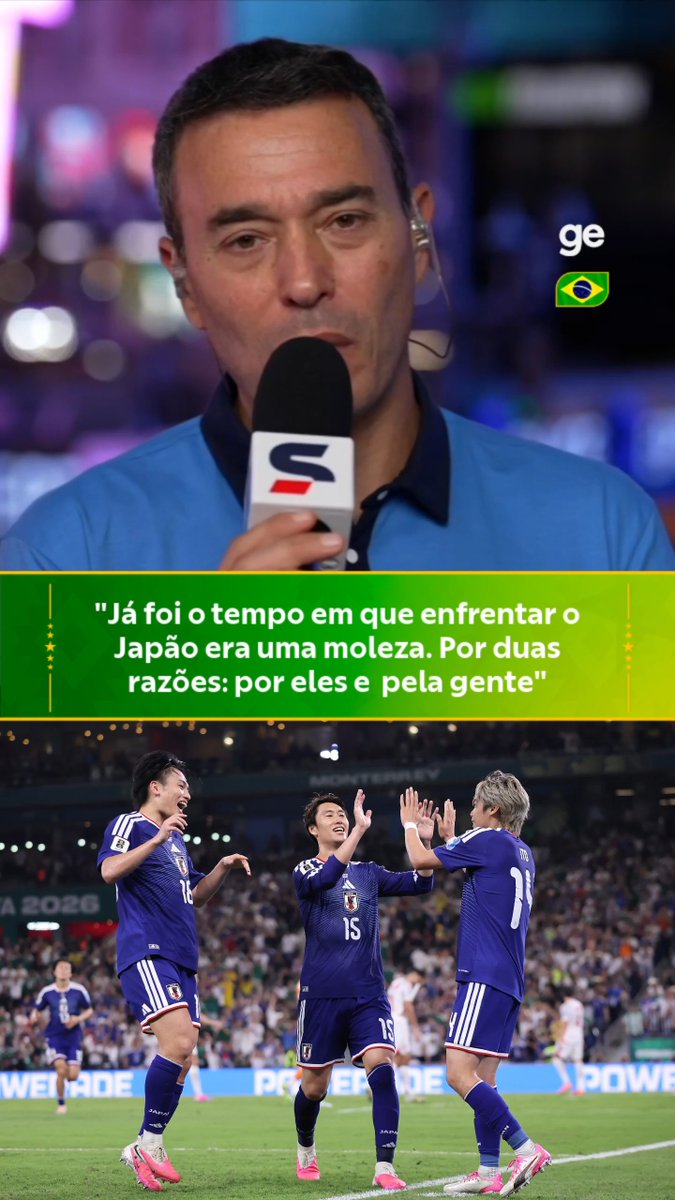 No #seleçãocopa, André Rizek faz alerta para a seleção brasileira: "Já foi o tempo em que enfrentar o Japão era moleza". 📷 Getty Images #CopanaGlobo #brasil #seleçãobrasileira #futebol #ge2026