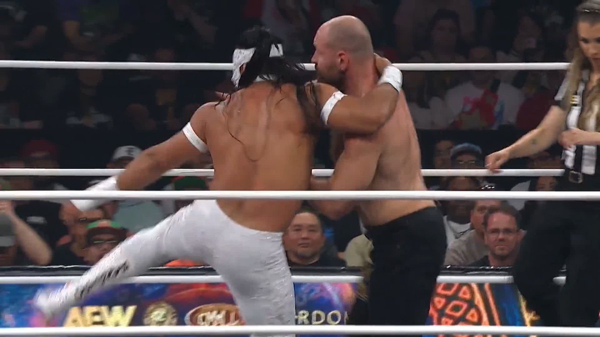 A rare showing of lucha style from Jon Moxley! Watch #ForbiddenDoor LIVE on HBO Max PPV