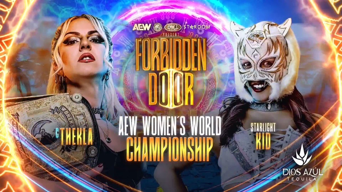 #ForbiddenDoor 生配信中‼ 👑AEW女子世界選手権試合 《王者》テクラ vs 《挑戦者》スターライト・キッド PPV購入はこちら ⇒