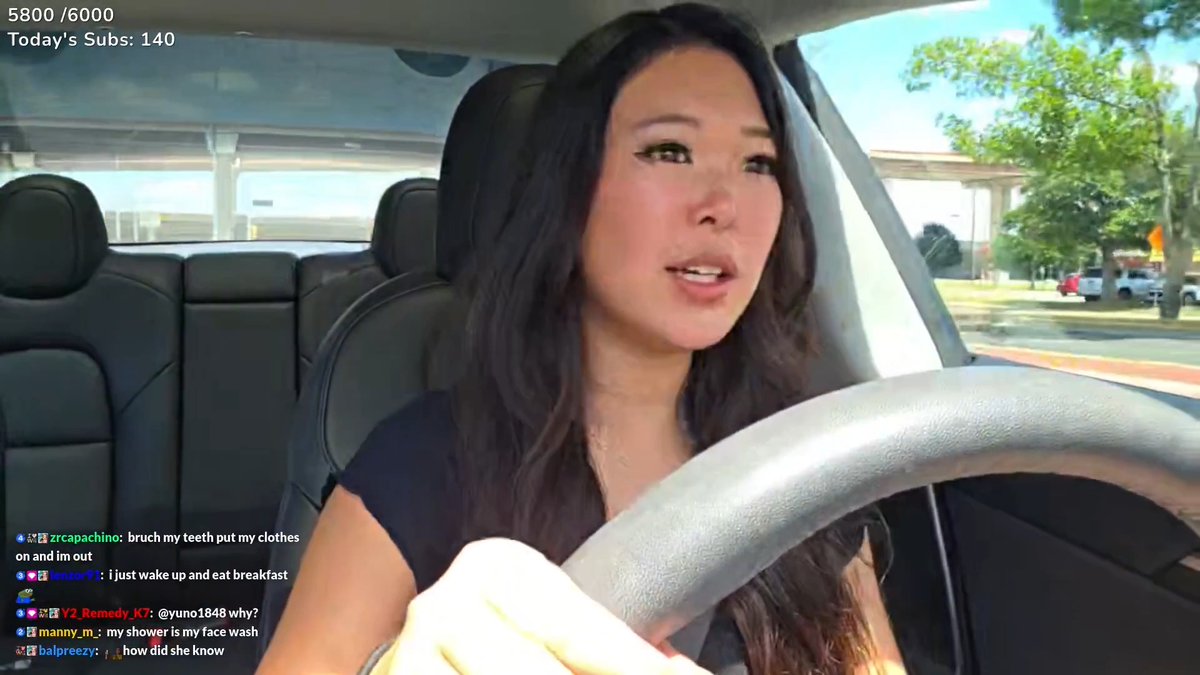 ExtraEmily almost gets into a car accident after reading her chat while driving 😳 "Oopsies! It's fine!"