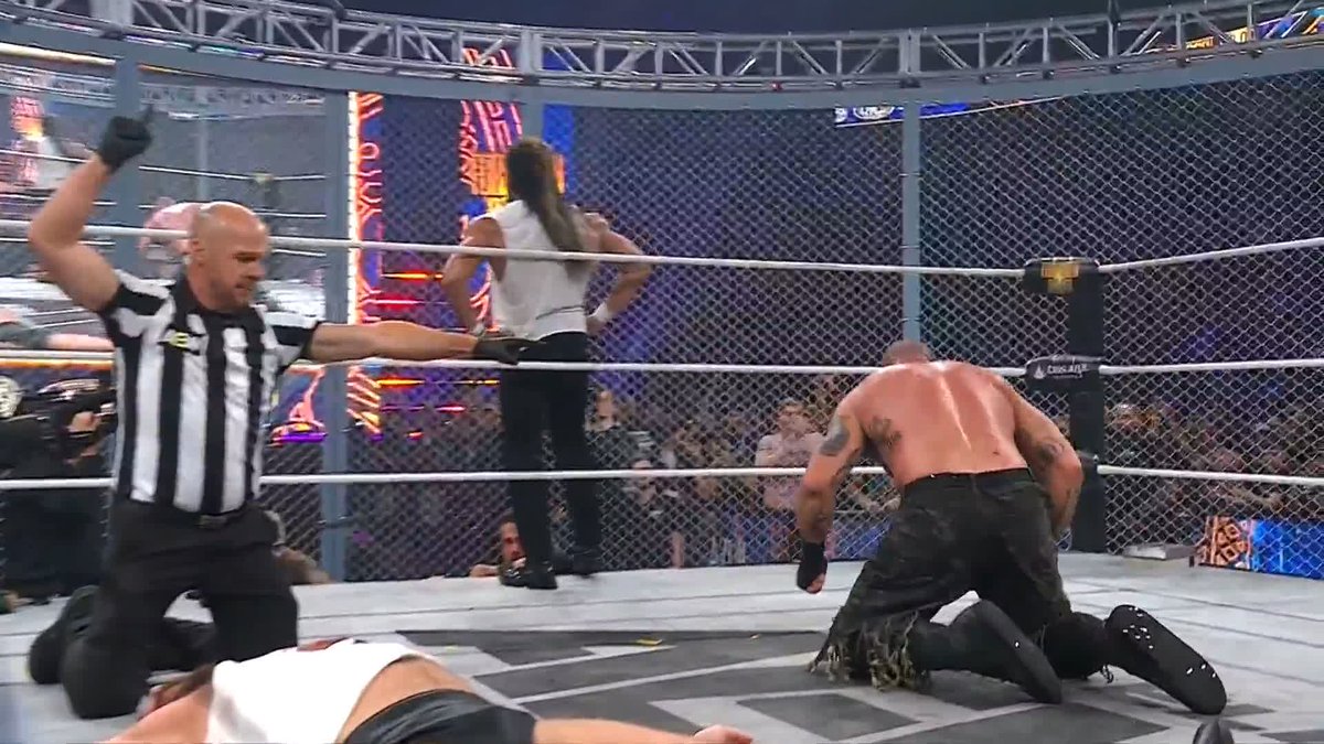 Team Briscoe comes out victorious! Mark Briscoe has earned himself an #AEW World Title shot! Watch #ForbiddenDoor LIVE on HBO Max PPV