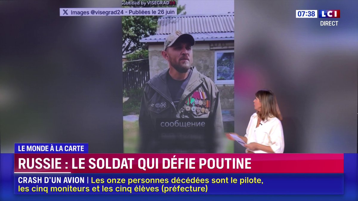 Russie : le soldat qui défie Vladimir Poutine 📺 Le Monde à La Carte avec Magali barthes dans la matinale LCI