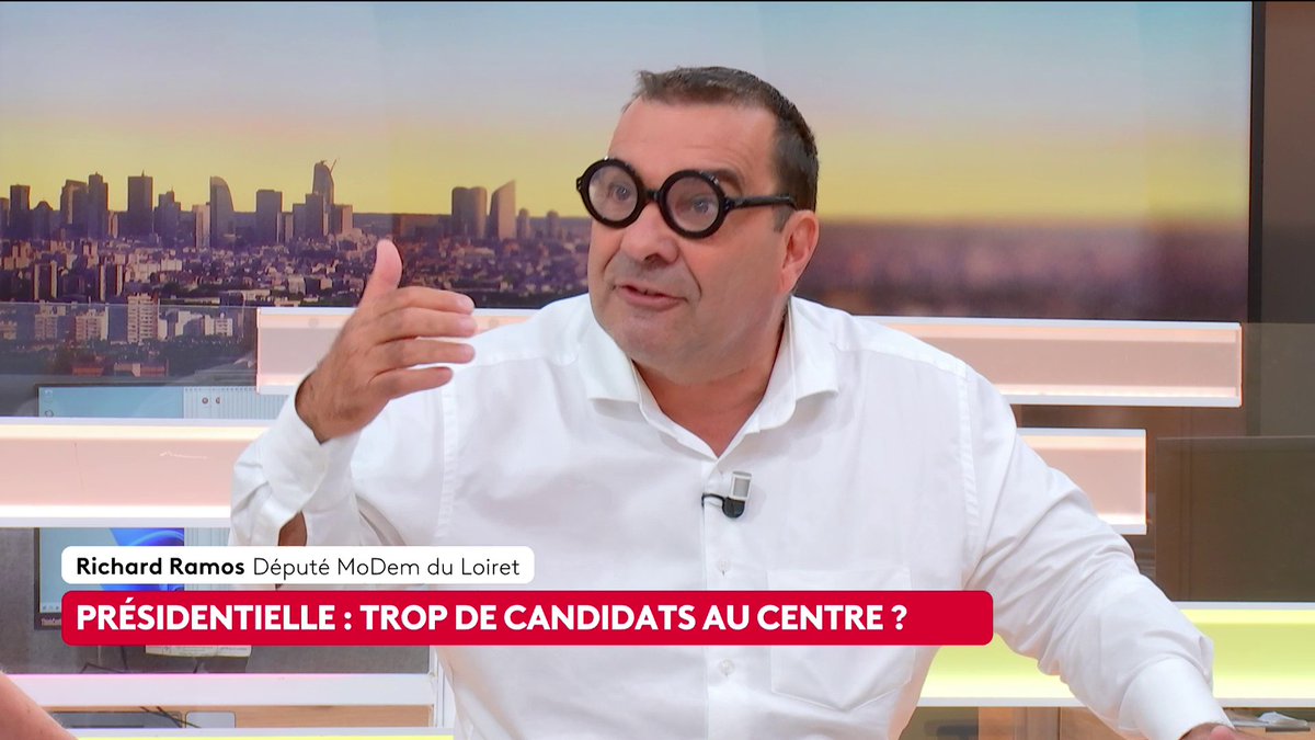 🔴 🗣"Le seul candidat centriste que l'on voit émerger aujourd'hui, il s'appelle Jean-Noël Barrot. Je pense qu'il sera candidat à la présidentielle [2027] et je l'espère", déclare Richard Ramos, député MoDem du Loiret. #canal16