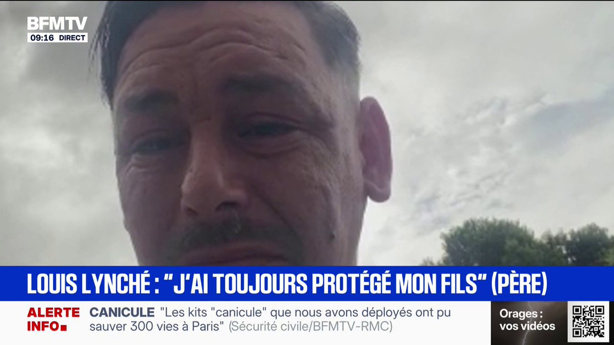 "Je n'ai jamais vu les vidéos, je ne les regarderais jamais", assure le père de Louis battu à mort à Narbonne