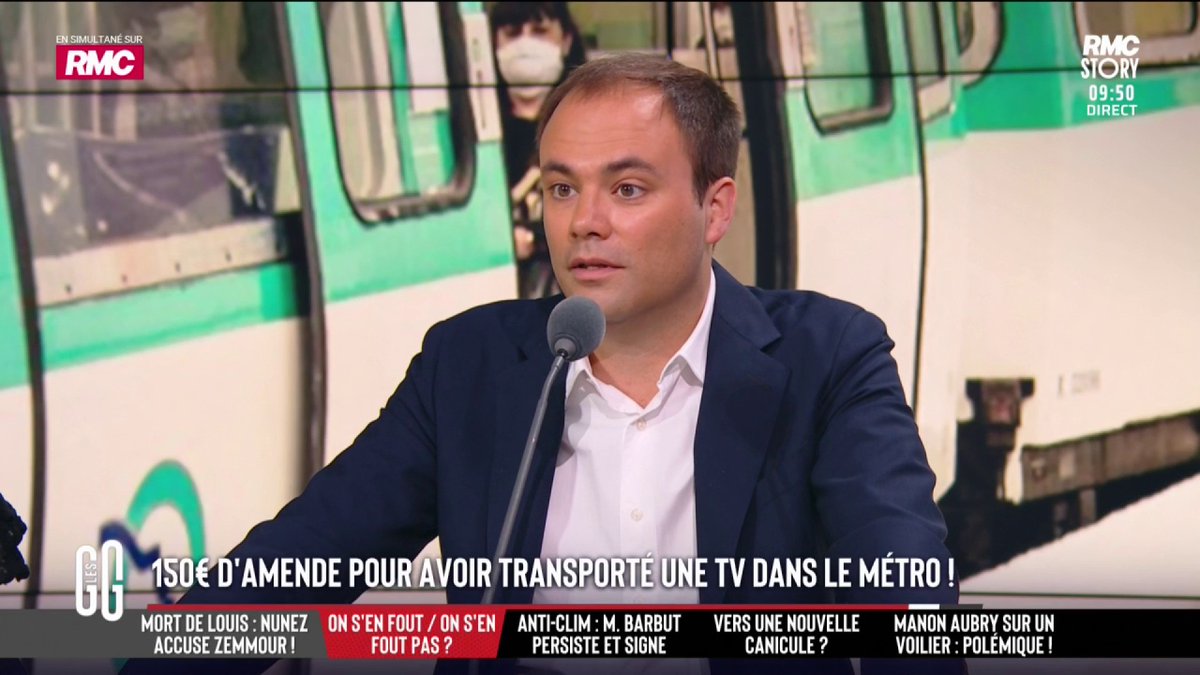 🤑 150 € d'amende pour avoir transporté une TV dans le métro ! 🗣️ Charles Consigny : "Je demande au directeur de la RATP, Monsieur Piechaczyk, de virer cet agent. C'est un mélange de connerie et de méchanceté." #GGRMC