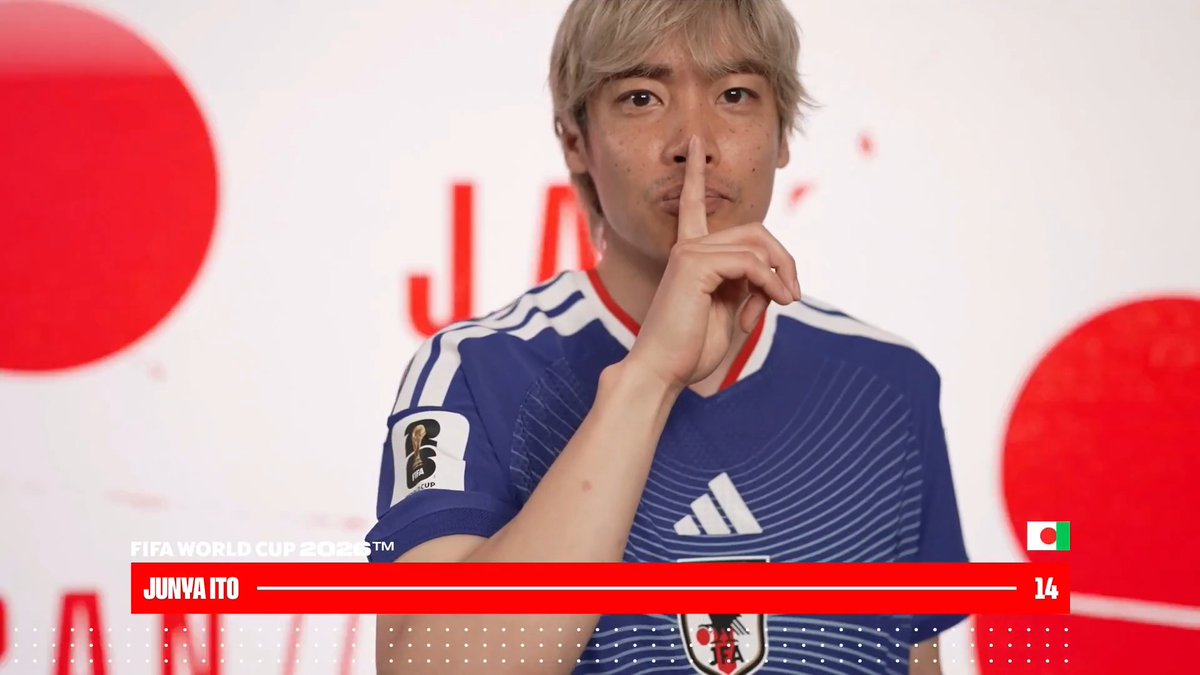 🌎FIFAワールドカップ2026™⚽️🏆 🇯🇵SAMURAI BLUE｜𝑺𝑸𝑼𝑨𝑫🔹 ともに #最高の景色を 見よう。 #サッカー日本代表 Courtesy of FIFA
