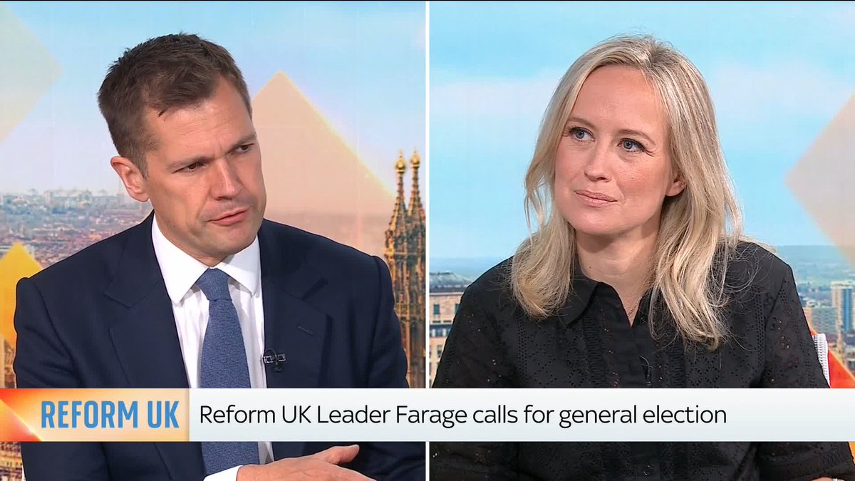 "Will Nigel Farage lead Reform into the next election?" - Sophy Ridge "Yes" - Robert Jenrick Sophy challenges the treasury spokesman for Reform UK on Nigel's lack of consistency on what the £5m gift from a crypto billionaire living in Thailand was used for