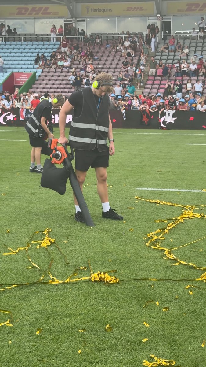 Champions crowned. Confetti cleared. 🏆🍃 The final job of the day after an unforgettable PWR Final 🤩