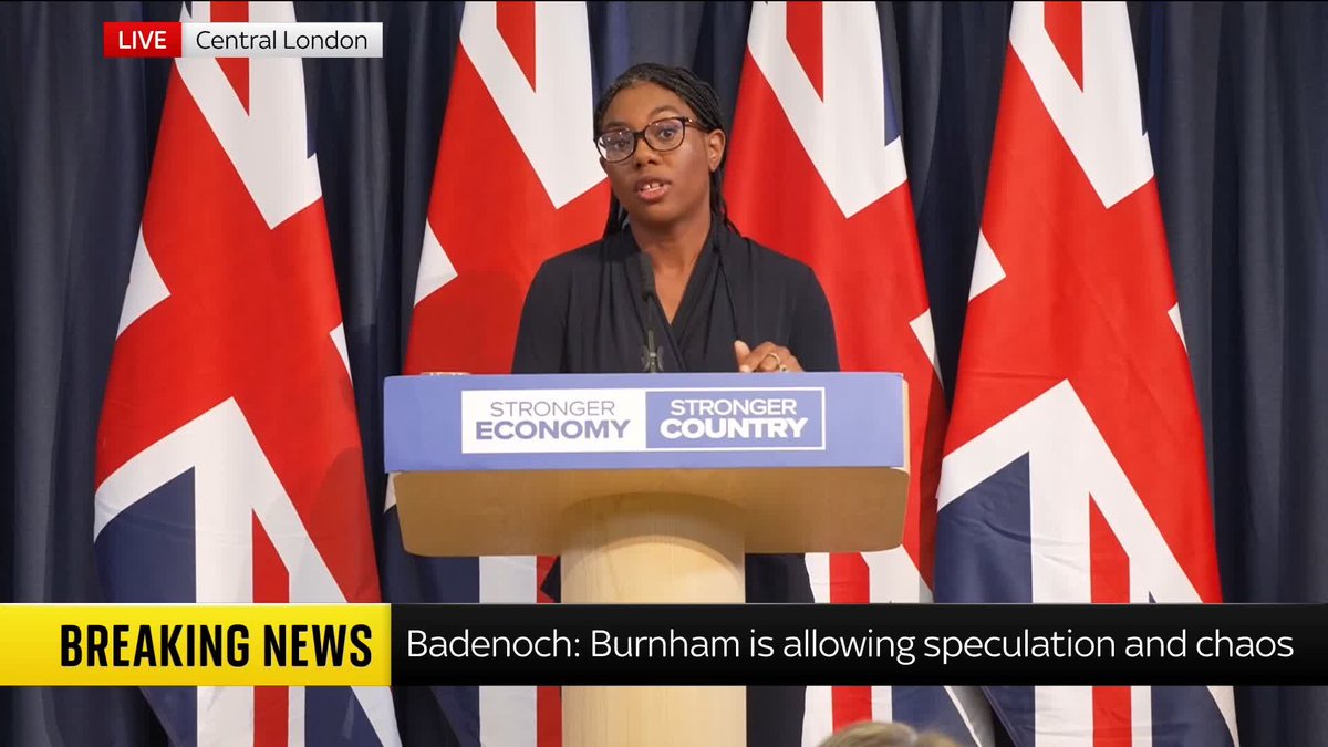 Kemi Badenoch says that if Andy Burnham cannot provide the right level of funding for the defence investment plan, he should call a general election. Watch the Conservative leader's speech live here: