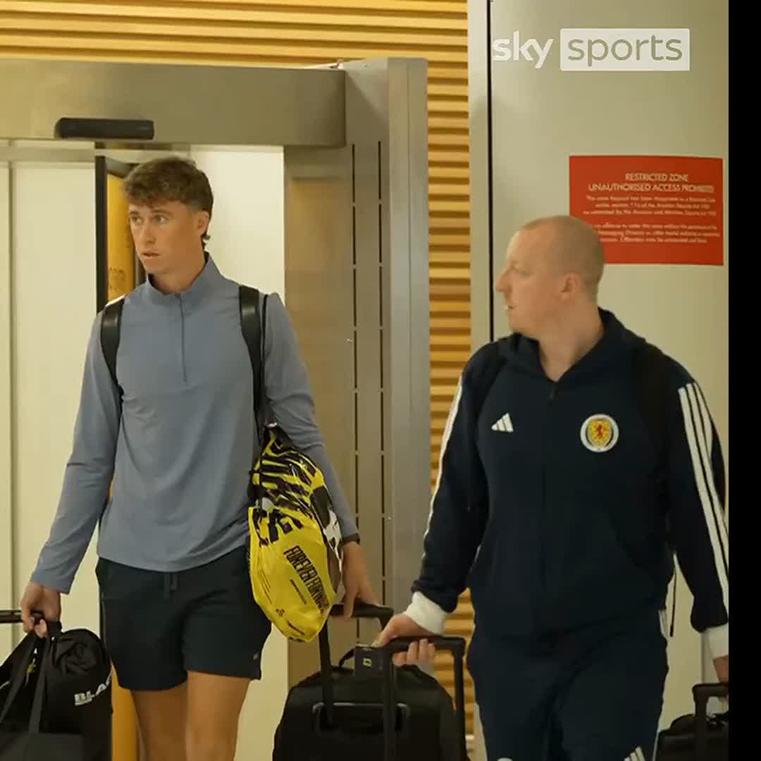 Some of the Scotland squad, plus assistant Steven Naismith and SFA CEO Ian Maxwell, arrived back in Glasgow earlier after Scotland's World Cup exit 🛬