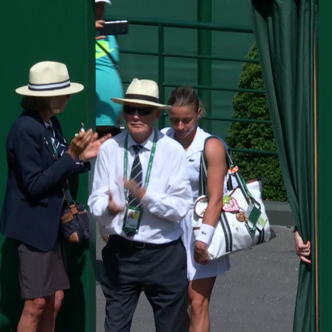 Maja Chwaliลska juลผ na korcie - caลa na biaลo ๐คฉ๐ #Wimbledon