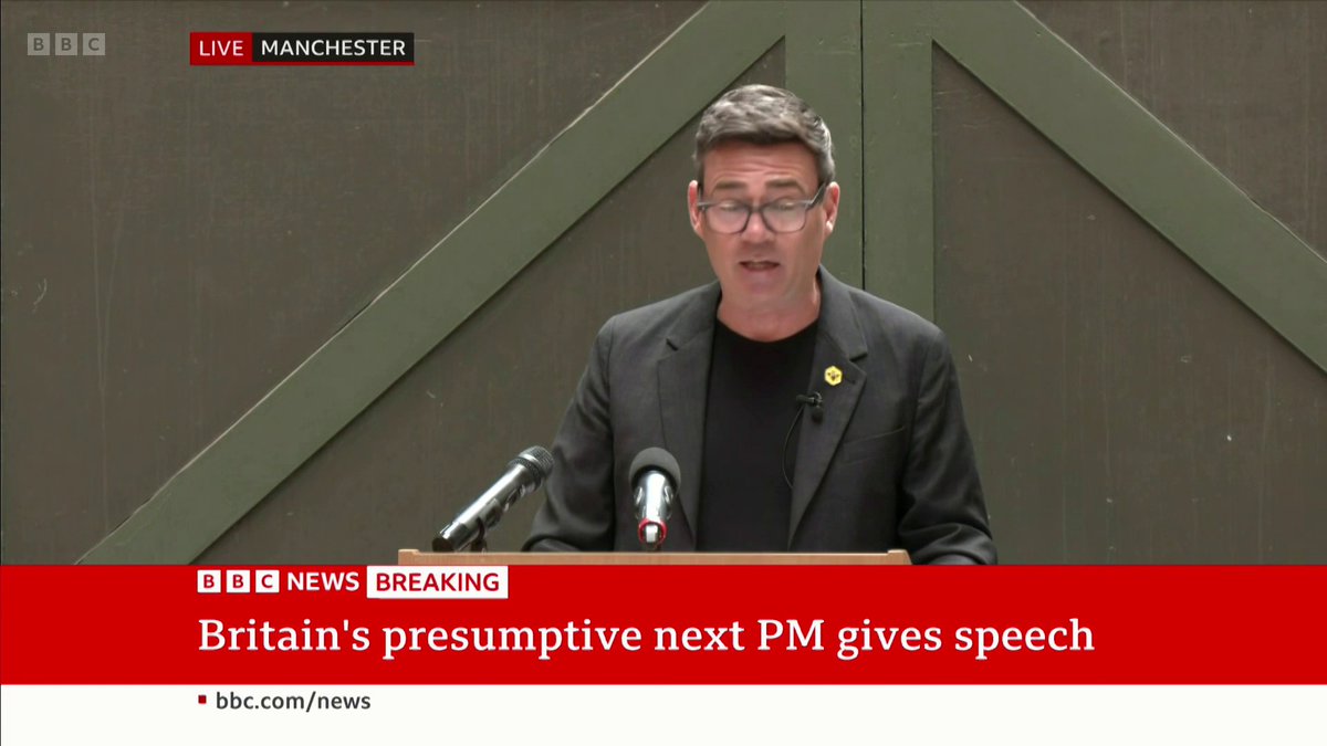 "Westminster hasn't been working for people... it is broken," Andy Burnham says "We need to change politics and we need to do it now," he adds Follow live: