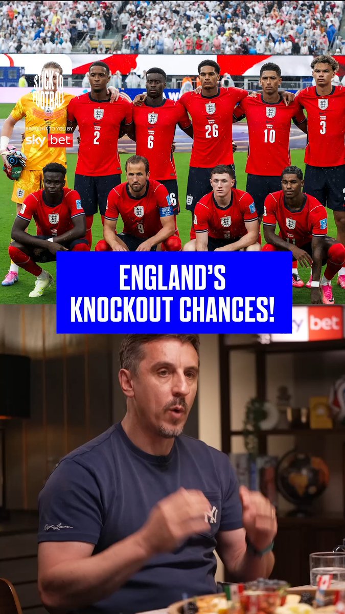 "Semi-finals, with a bit of doubt!" 😅 England are into the knockouts, but how far do you think they can go? 👀 🏴󠁧󠁢󠁥󠁮󠁧󠁿