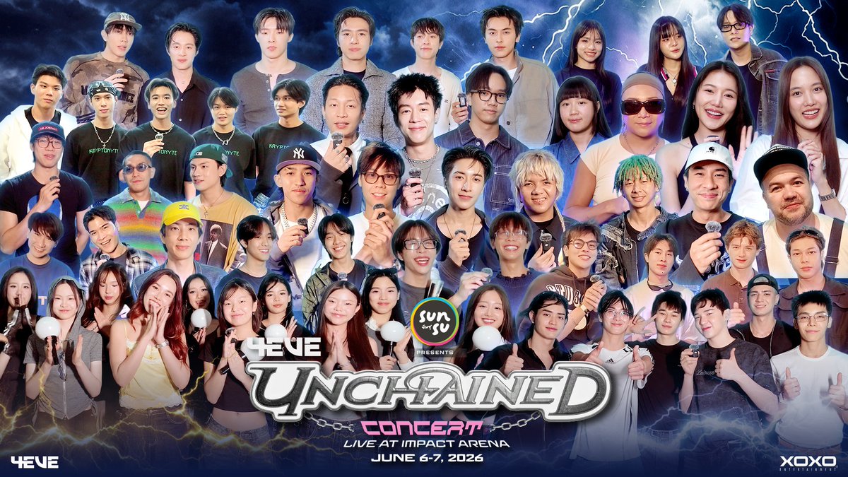 ใคร ๆ ก็ยังไม่มูฟออนจาก Impact “SUNSU PRESENTS 4EVE UNCHAINED CONCERT” ⛓️ LIVE AT IMPACT ARENA 📅 6-7 June 2026 #SUNSUpresents4EVEUnchainedConcert #4EVEConcert #4EVE #XOXOentertainment