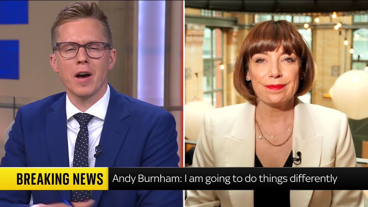 'There are so many parallels between Starmer and Burnham'. Sky's Beth Rigby gives her analysis from the room where Andy Burnham just set out his vision for Britain, in his first major speech since announcing his leadership bid.
