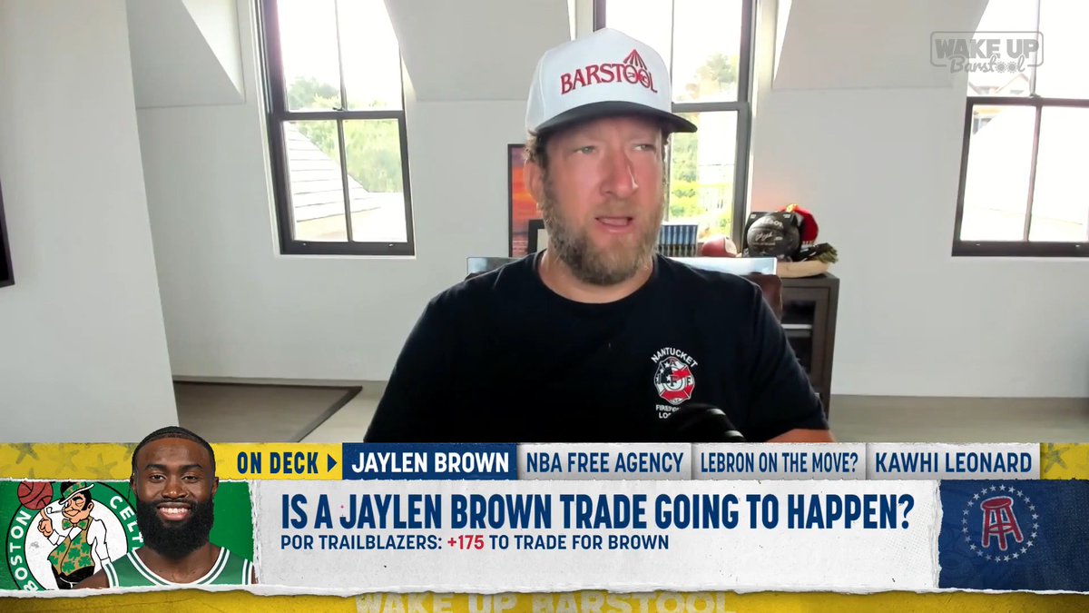 Does Dave Portnoy think Jaylen Brown will be traded?