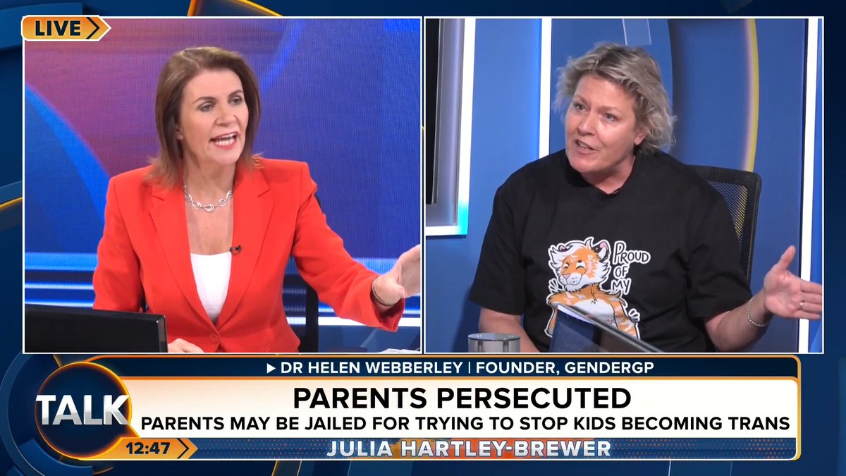 🚨Julia Hartley-Brewer's explosive clash with GenderGP's Dr Helen Webberley over trans ideology and giving children puberty blockers. Dr Helen Webberley: "You’re so cruel. You need to really watch your language! Transgender children EXIST!" Julia Hartley-Brewer