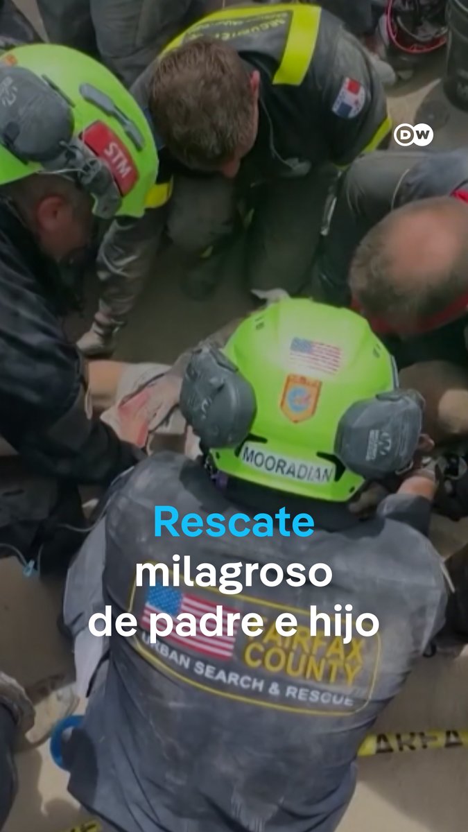 Un padre y su hijo son rescatados con vida de entre los escombros cuatro días después del terremoto en Venezuela Un hombre y su hijo fueron rescatados en La Guaira de entre los escombros por socorristas internacionales de Estados Unidos y Francia. Hace cuatro días, un doble sismo, de magnitud 7,2 y 7,5, golpeó a Venezuela dejando al menos 1.450 muertos y más de 3.000 heridos.