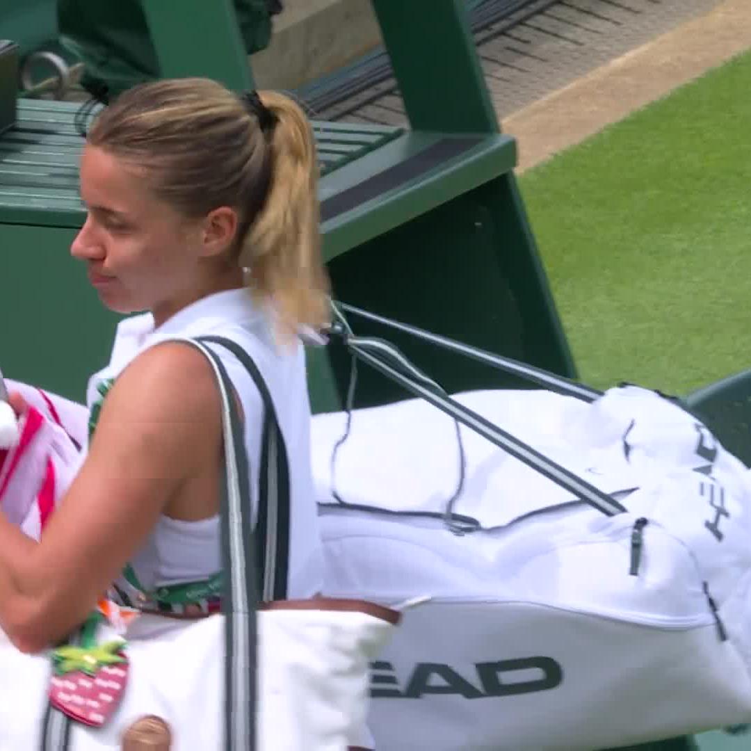 "DZIĘKUJEMY!" 👏 Kibice głośno podziękowali Mai Chwalińskiej za walkę do samego końca... 🥺🇵🇱 #Wimbledon