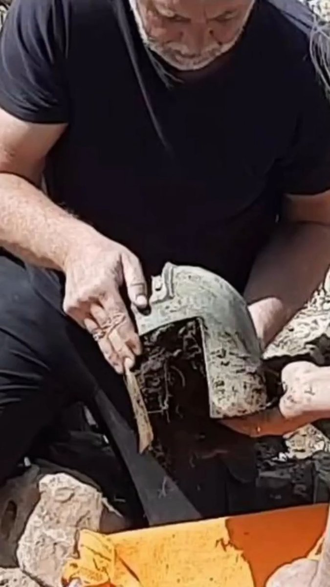 2,500 year-old Illyrian helmet uncovered in Croatia near Zakotorac. A burial offering untouched since the Iron Age.