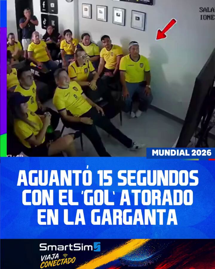 🤣🇪🇨 The fella at the front definitely got a goal notification on his phone when Ecuador scored their winner against Germany.