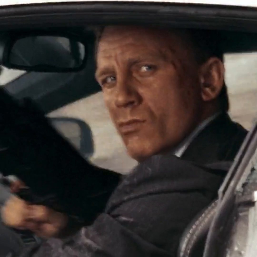 “The quarry was 3,000 feet above sea level, and we had cars coming down, doing handbrake turns, going round corners at speed with a 700-foot drop next to them.” – Gary Powell, Stunt Coordinator. Bond is chased in the Aston Martin DBS by Mr. White's henchmen in QUANTUM OF SOLACE.