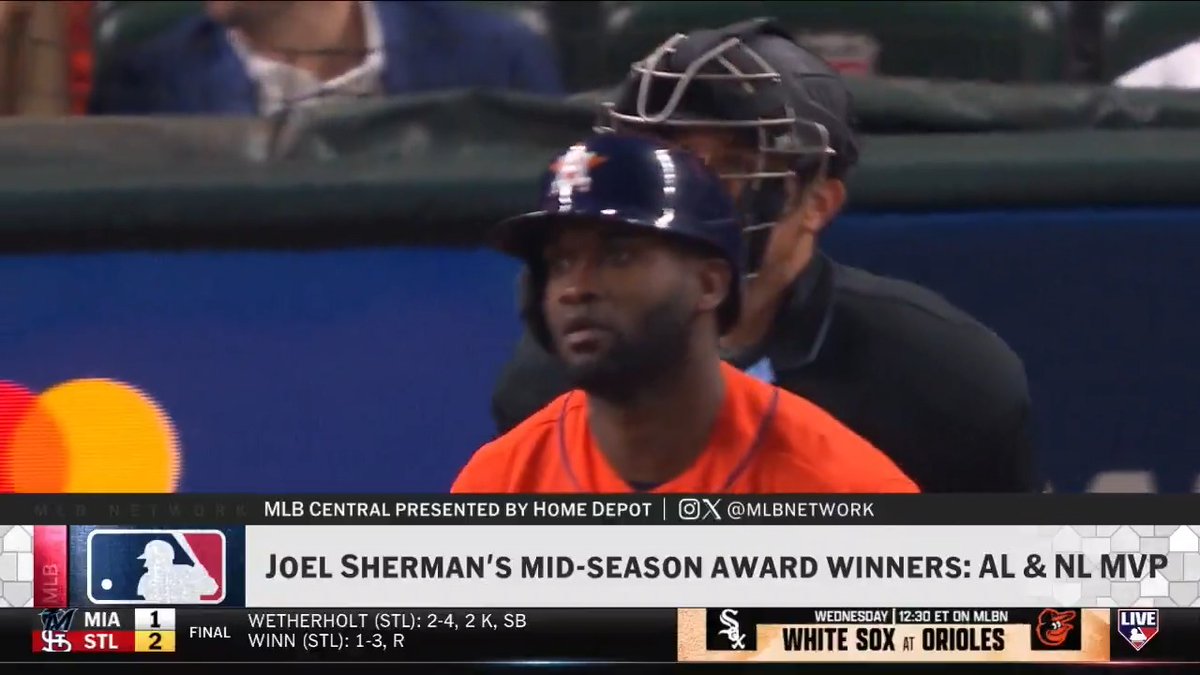 .Joel Sherman's MVPs at the midway point of the season ⬇️ AL: Yordan Alvarez NL: Shohei Ohtani