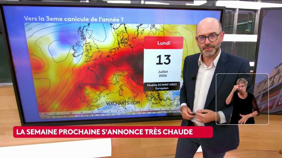 🔴 🗣️ Vers une troisième canicule dès le début du mois de juillet ? Plusieurs modèles météo établissent des prévisions en ce sens. Franceinfo fait le point. #CestTouteLaQuestion #Canal16